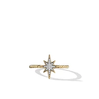 Cable Collectibles North Star Stack Ring in 18K Yellow Gold with Diamonds