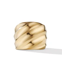 Cable Edge Saddle Ring in 18K Yellow Gold