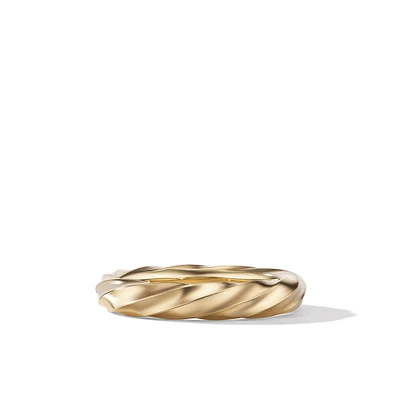 Cable Edge Band Ring in 18K Yellow Gold