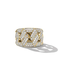 Carlyleâ„¢ Ring in 18K Yellow Gold with Diamonds