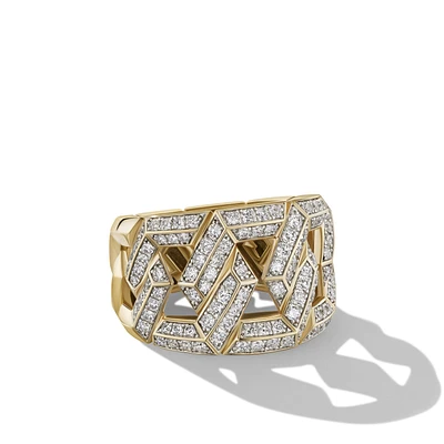 Carlyleâ„¢ Ring in 18K Yellow Gold with Diamonds