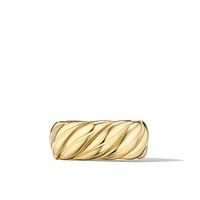 Sculpted Cable Band Ring in 18K Gold