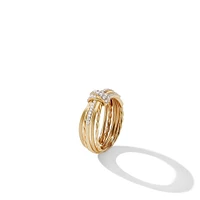 Cable Collectibles Cookie Classic Heart Necklace in Sterling Silver with 18K Yellow Gold, 8.5mm