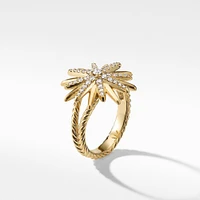 Starburst Ring in 18K Yellow Gold with Diamonds