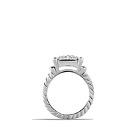 Wheaton Ring in Sterling Silver with Diamonds, 16.7mm