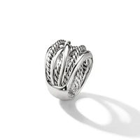 Crossover Ring in Sterling Silver