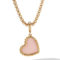 Pearl Classics Cable Halo Amulet in 18K Yellow Gold with Diamonds, 18.8mm