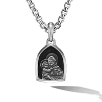 St. Anthony Amulet in Sterling Silver, 21.8mm