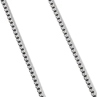 Double Box Chain Necklace in Sterling Silver