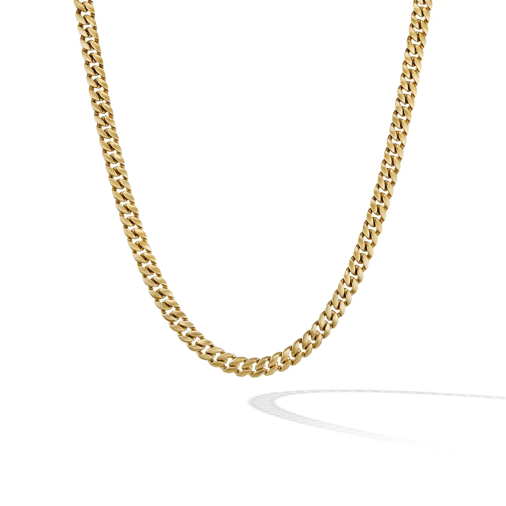 Curb Chain Necklace in 18K Yellow Gold