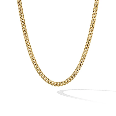 Curb Chain Necklace in 18K Yellow Gold