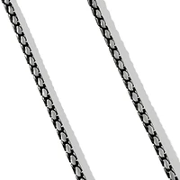 Fluted Chain Necklace in Sterling Silver, 5mm