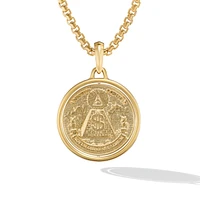 Currency Duality Amulet in 18K Yellow Gold, 30mm