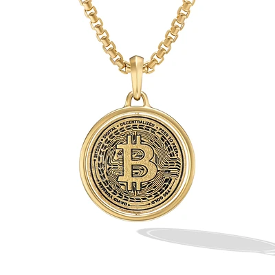 Currency Duality Amulet in 18K Yellow Gold, 30mm