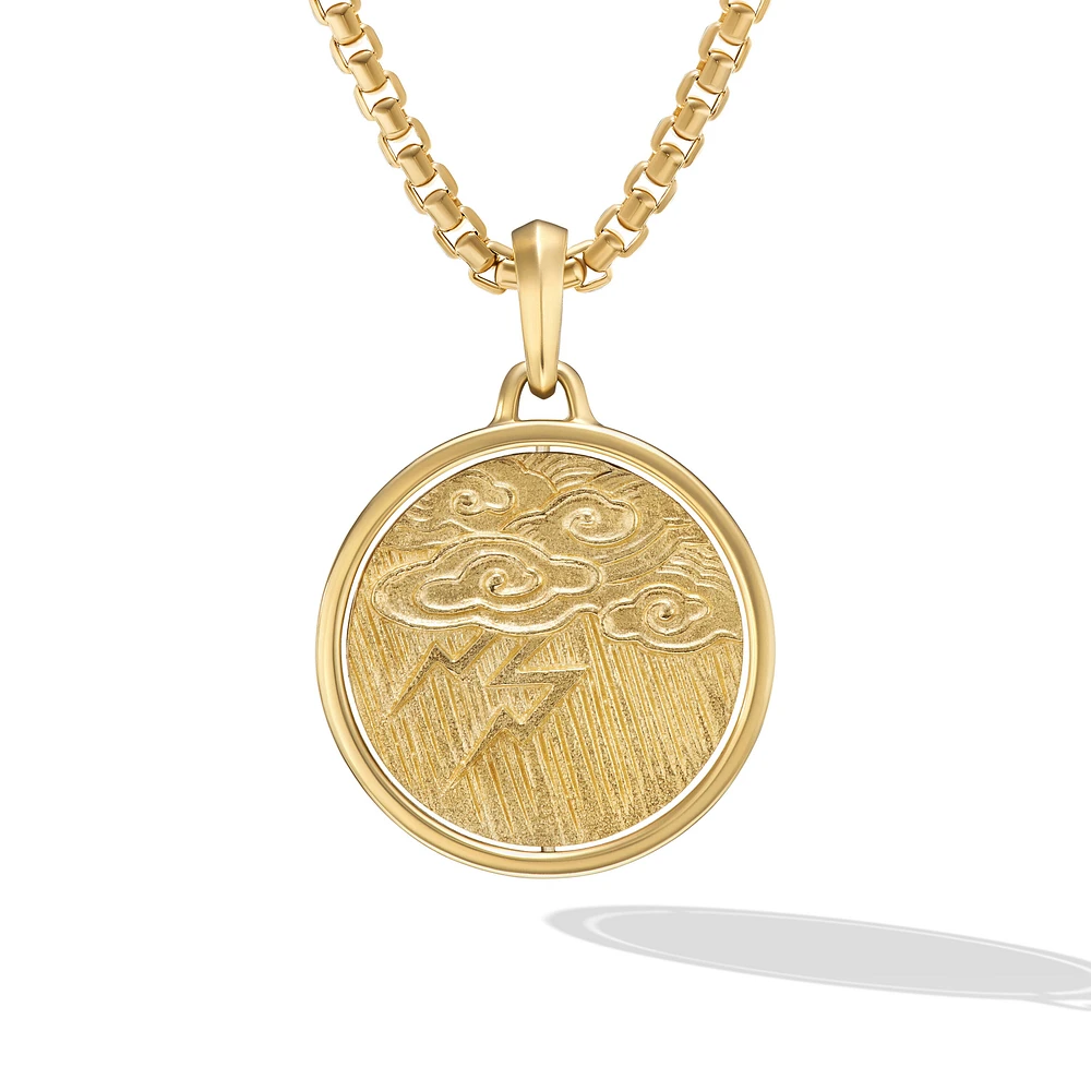 Storm Duality Amulet in 18K Yellow Gold