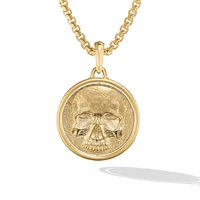 Life and Death Duality Amulet in 18K Yellow Gold, 30mm