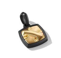 Roman Claw Amulet in 18K Yellow Gold with Emeralds, 37mm