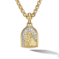 Streamline Amulet in 18K Yellow Gold, 39mm