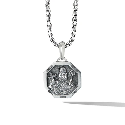 St. Patrick Amulet in Sterling Silver, 21mm