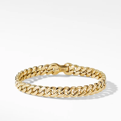 Curb Chain Bracelet in 18K Yellow Gold