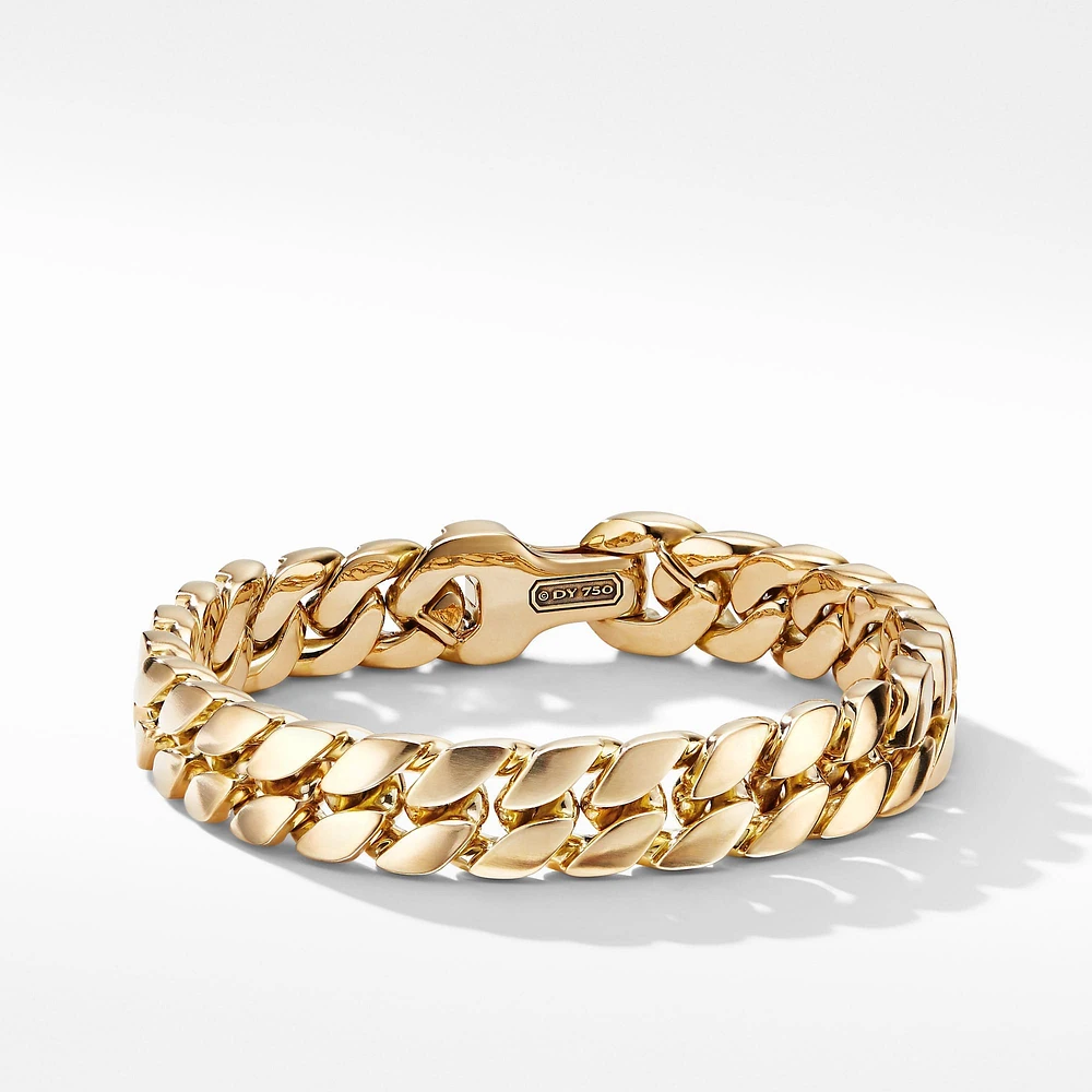 Curb Chain Bracelet in 18K Yellow Gold, 11.5mm