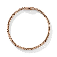Box Chain Bracelet in 18K Rose Gold