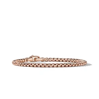 Box Chain Bracelet in 18K Rose Gold