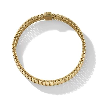 Three Row Box Chain Bracelet in 18K Yellow Gold