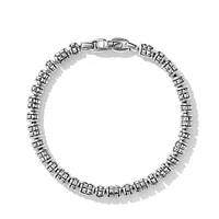 Pyramid Bead Bracelet in Sterling Silver
