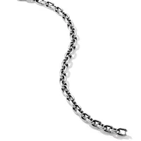 Deco Chain Link Bracelet in Sterling Silver, 6.5mm