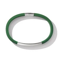 Streamline ID Bracelet in Rubber with Sterling Silver