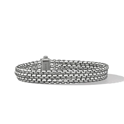 Box Chain Bracelet in Sterling Silver