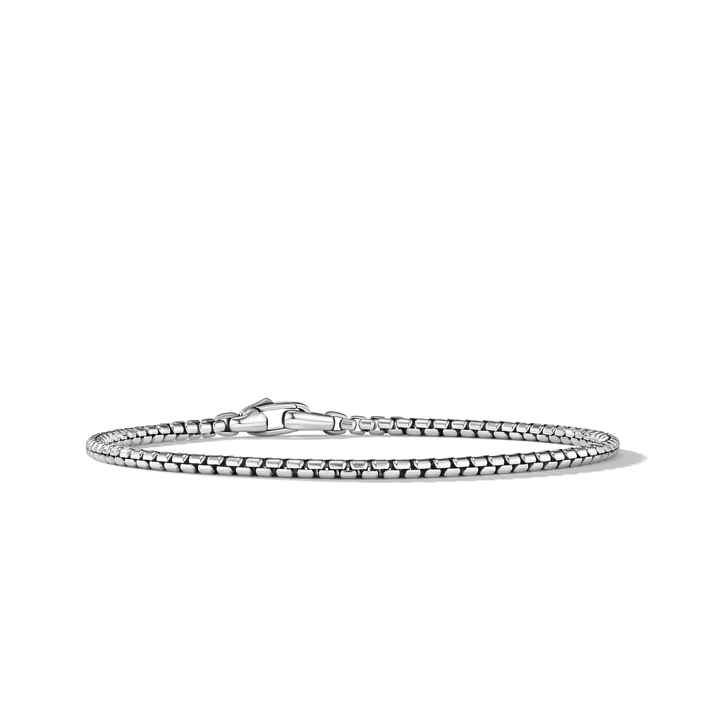 Box Chain Bracelet in Sterling Silver