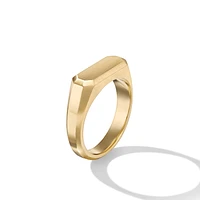 Streamline Signet Ring in 18K Yellow Gold, 7.3mm