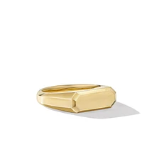 Streamline Signet Ring in 18K Yellow Gold, 7.3mm