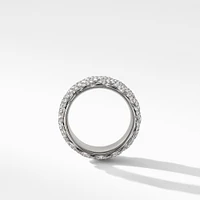 Chevron Band Ring in 18K Yellow Gold, 9mm