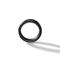 Streamline Band Ring in Black Titanium