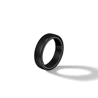 Streamline Band Ring in Black Titanium