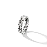 Chevron Band Ring in Sterling Silver, 6mm