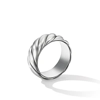 Pyramid Band Ring in 18K Yellow Gold, 8mm