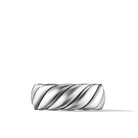Pyramid Band Ring in 18K Yellow Gold, 8mm