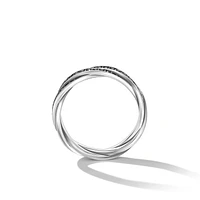 DY Heliosâ„¢ Band Ring in Sterling Silver with Black Diamonds