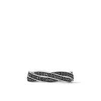 DY Heliosâ„¢ Band Ring in Sterling Silver with Black Diamonds