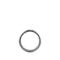 Streamline Beveled Band Ring in Grey Titanium, 8.5mm
