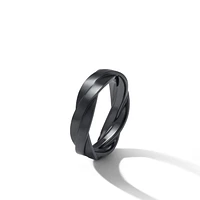 DY Heliosâ„¢ Band Ring in Black Titanium