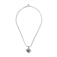 Classic Chain Square Pendant Necklace