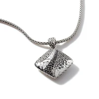 Classic Chain Square Pendant Necklace