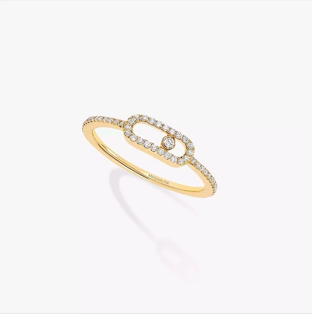 Move Uno Yellow Gold Ring Size 6.25