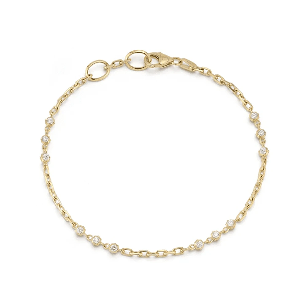 Jade Trau's 18KYG Sophisticate Station Bracelet