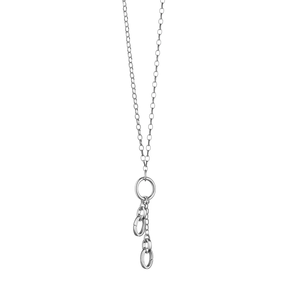 Design Your Own 2 Locations for Charms Necklace Length 18" loops at 16" & 17"